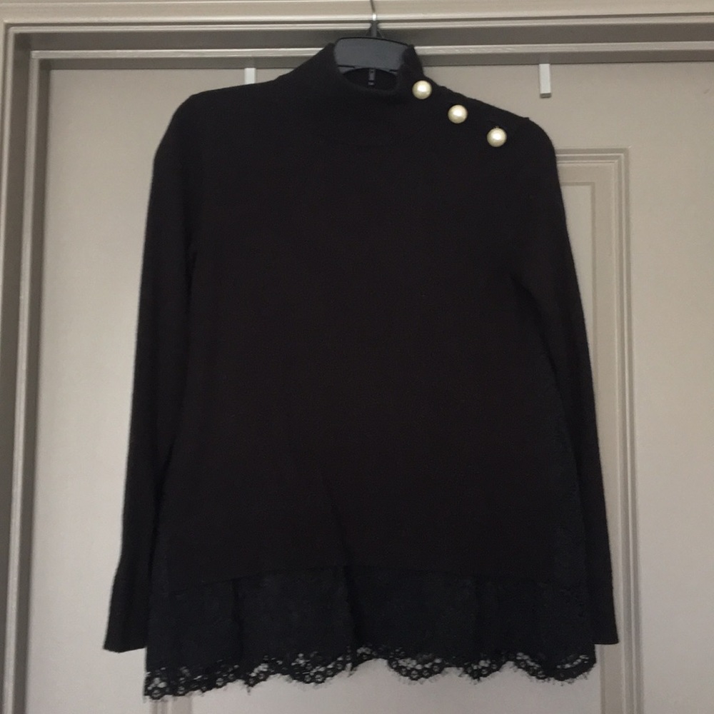 Kate spade lace inset sweater